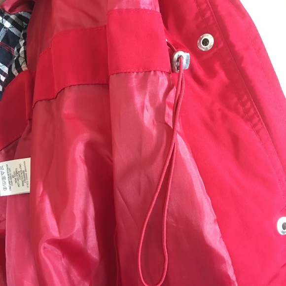 Fog by London Fog Red Cinching Waist Jacket Medium - Picture 6 of 7